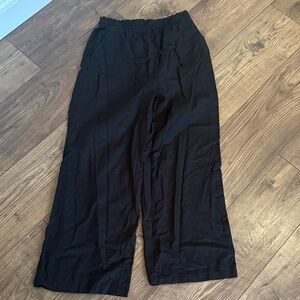 Steve Madden Classic Black Wide-Leg Pants